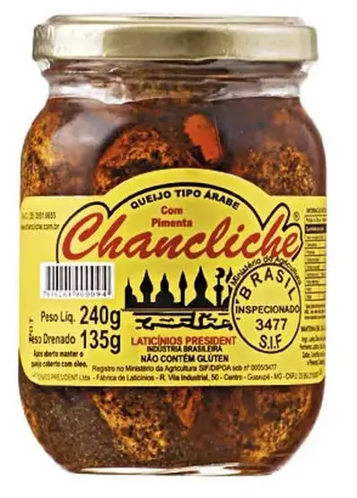 Queijo Labneh Com Orégano E Pimenta Calabresa Ao óleo Chancliche President 135g