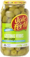 Azeitona Verde Em Conserva Changlot Com Caroço Vale Fértil Vidro 500g