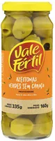 Azeitona Verde Em Conserva Sem Caroço Vale Fértil Vidro 160g