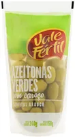 Azeitona Verde Em Conserva Arauco Com Caroço Vale Fértil Sachê 150g