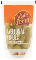 Azeitona Verde Em Conserva Sem Caroço Vale Fértil Sachê 120g