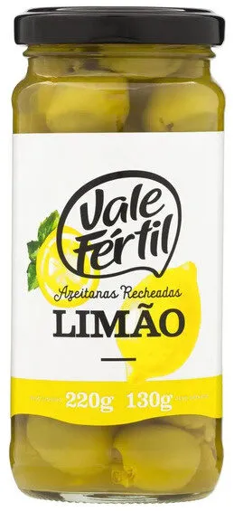 Azeitonas recheadas com limão 130g
