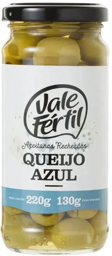 Azeitonas recheadas com queijo azul 130g