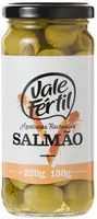 Azeitona Verde Em Conserva Recheio Salmão Vale Fértil Vidro 130g