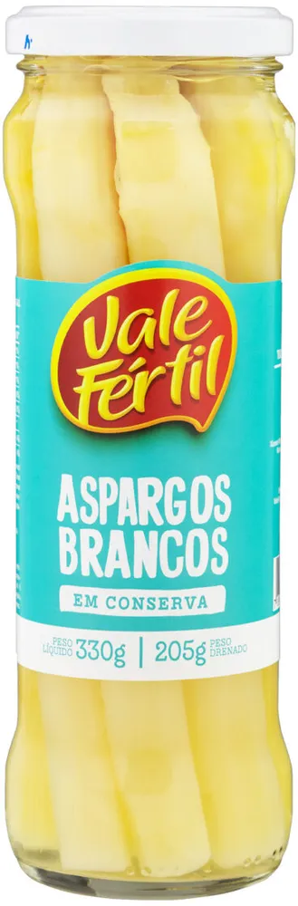 Aspargo Branco Em Conserva Vale Fértil Vidro 205g