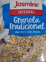 granola tradicional com coco e uvas-passas