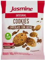 Biscoito Cookie Vegano Integral Chocolate Com Gotas De Chocolate Jasmine Pacote 120g