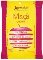 Maçã Seca Crocante Jasmine Pacote 40g
