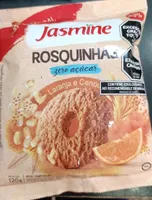 Biscoito Rosquinha Vegano Integral Coco Zero Açúcar Jasmine Pacote 120g