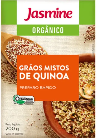 Quinoa Mista Em Grãos Orgânica Jasmine Caixa 200g