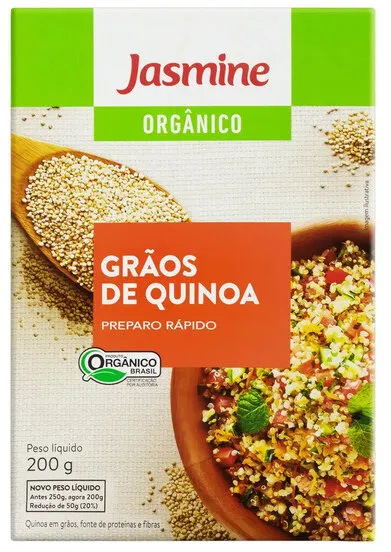 Quinoa Em Grãos Orgânica Jasmine Caixa 200g