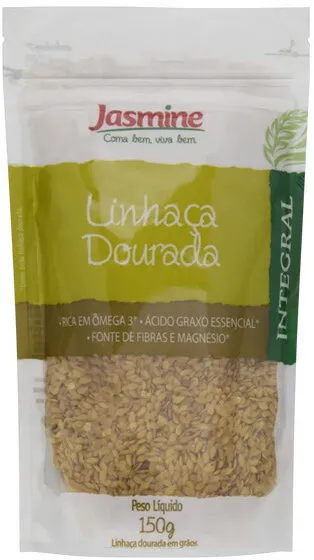Linhaça Dourada Em Grãos Integral Jasmine Pouch 150g