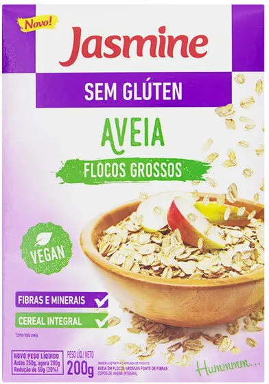 Aveia Em Flocos Grossos Jasmine Caixa 200g