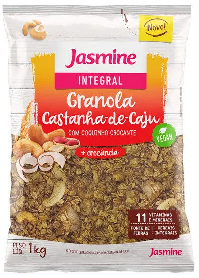 Granola Castanha De Caju Jasmine Pacote 1kg Embalagem Econômica