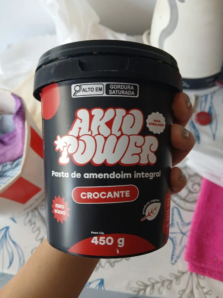 Pasta de amendoim integral
