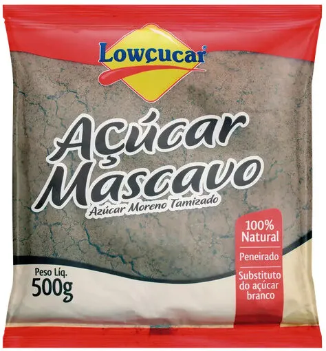 Açúcar Mascavo Peneirado Lowçucar Pacote 500g