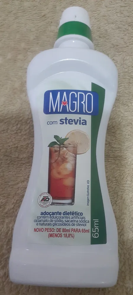 Magro com Stevia Adoçante Dietético