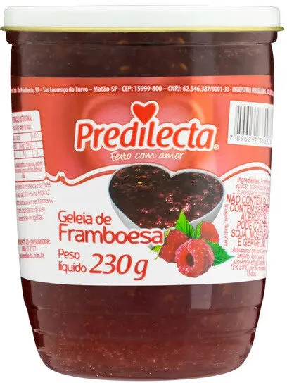 Geleia Framboesa Predilecta Vidro 230g