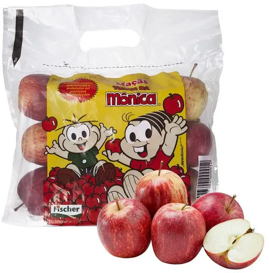 Maçã Turma Da Mônica Pacote Com 1kg