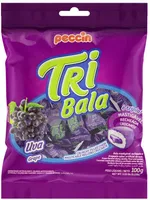 Bala Recheio Uva Tribala Pacote 100g