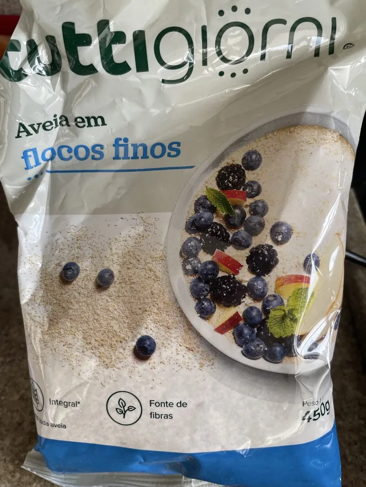 Aveia em flocos finos