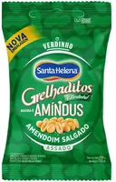 Amendoim Torrado Salgado Sem Pele Amíndus Pacote 200g