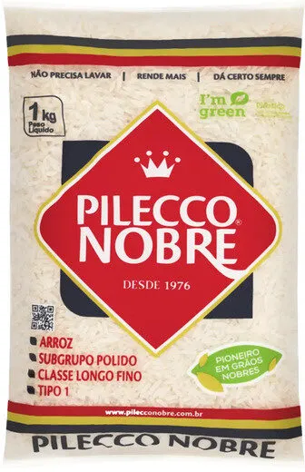 Arroz Polido Tipo 1 Pilecco Nobre Pacote 1kg