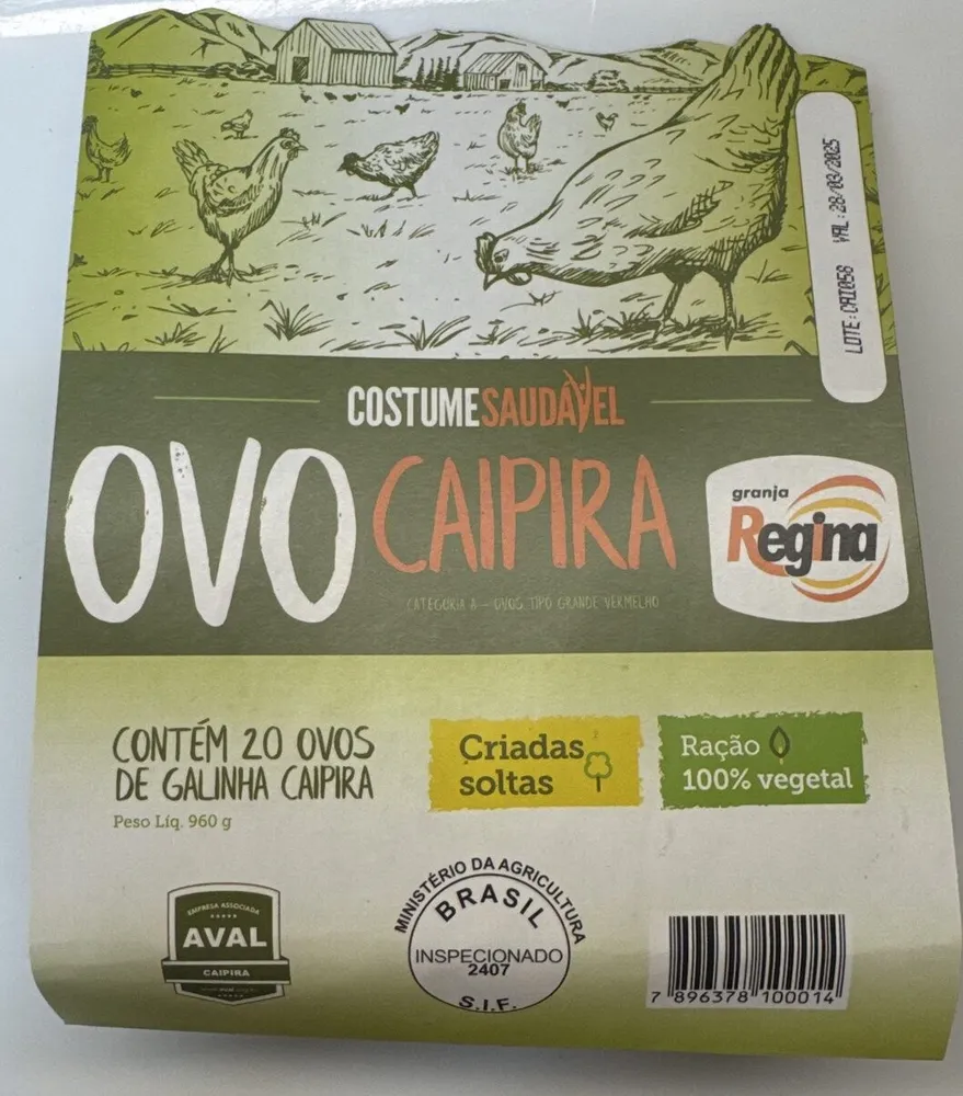 Ovo Caipira de Galinha Criada Solta