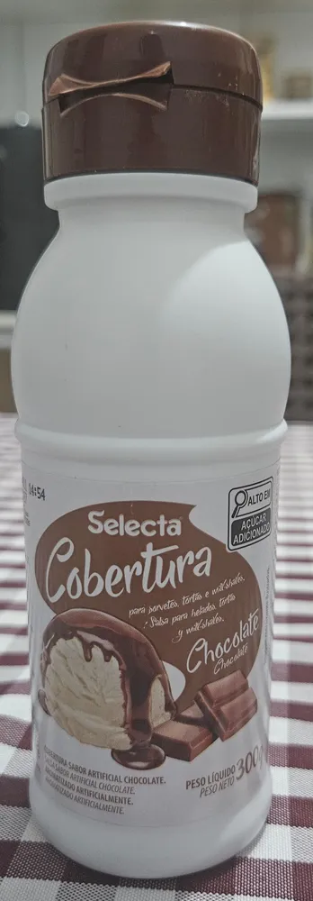 Cobertura sabor artificial chocolate