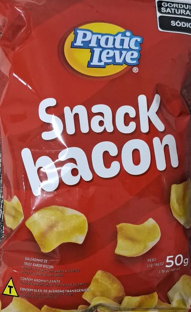 Salgadinho de trigo sabor bacon