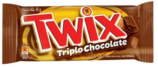 Bombom Triplo Chocolate Twix Pacote 40g