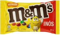 Confeito De Chocolate Ao Leite Com Amendoim M Ms Para Nós Pacote 80g
