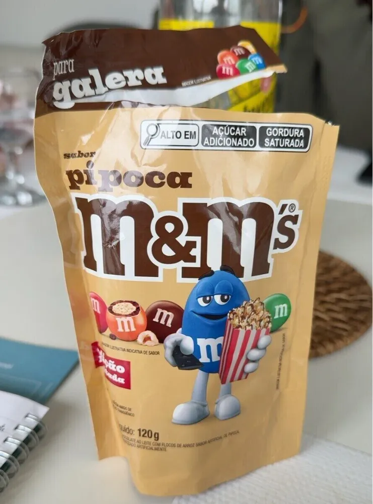 M&m sabor pipoca