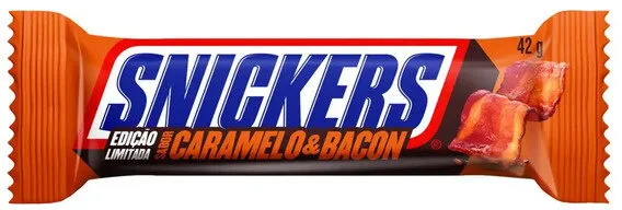 Chocolate Caramelo Bacon Snickers Pacote 42g
