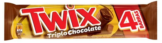 Bombom Triplo Chocolate Twix Pacote 80g 4 Unidades
