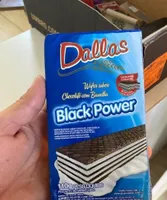 Wafer sabor chocolate com baunilha