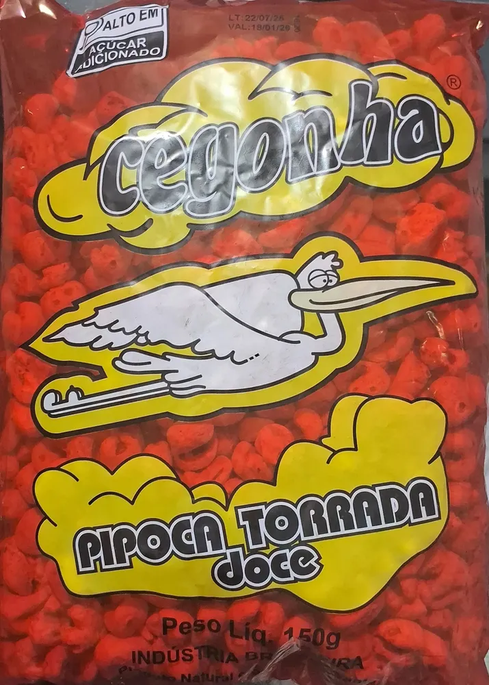 Pipoca torrada doce