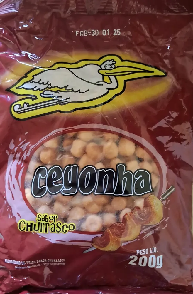 Salgadinho de trigo sabor churrasco