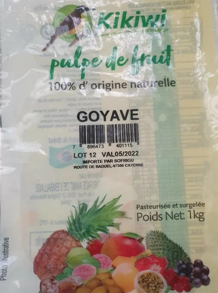 Pulpe de fruits goyave