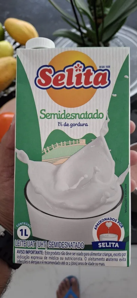 Leite semidesnatado