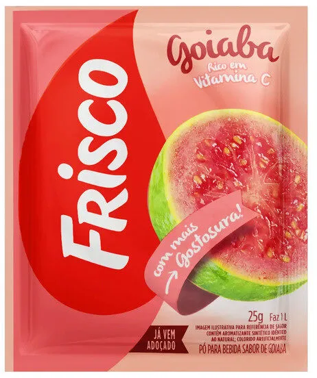 Refresco Em Pó Goiaba Frisco Pacote 25g