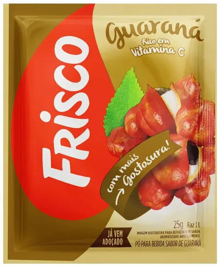 Refresco Em Pó Guaraná Frisco Pacote 25g