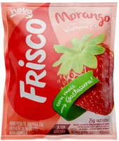 Refresco Em Pó Morango Frisco Pacote 25g