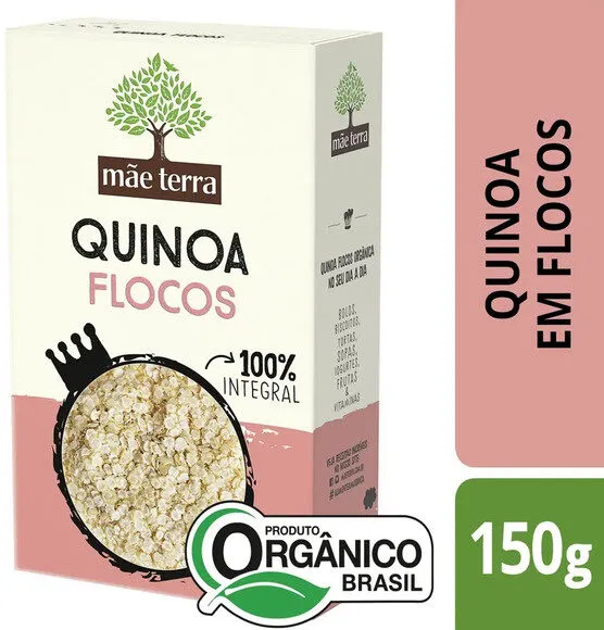 Quinoa Em Flocos Integral Orgânica Mãe Terra Caixa 150g