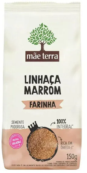 Farinha De Linhaça Marrom Integral Mãe Terra Pacote 150g