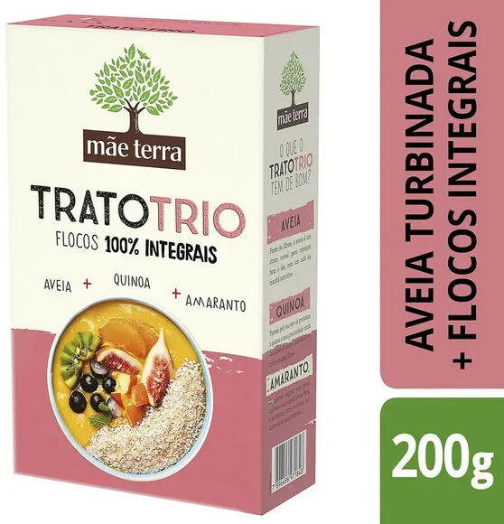 Mix De Cereais Integral Mãe Terra Trato Trio Caixa 200g