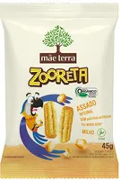 Salgadinho De Milho E Arroz Integral Orgânico Milho Mãe Terra Zooreta Pacote 45g