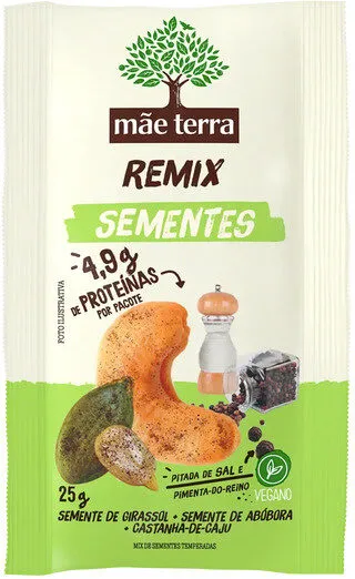 Mix De Sementes Mãe Terra Remix Pacote 25g