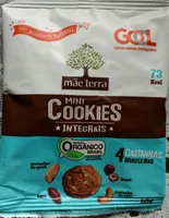 Mini cookies integrais 4 castanhas brasileiras