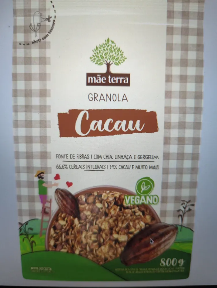 Granola Cacau Mãe Terra Pacote 250g